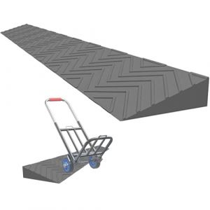 Rampe de Seuil Portables Int&eacute;rieures/ext&eacute;rieures de 1 &agrave; 10 Cm, Rampes pour Robot de Balayage de Scooter en Fauteuil Roulant, Rampe de Seuil de Surface Antid&eacute;rapante pour Fauteuil Roulant, Scooter (Co (M&ouml;llenta, neuf)