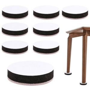 Aweisile Rehausseurs de Meubles 8 Pièces Autocollant Rehausseurs de Lit Pieds Rehausseur Pieds de Lit Furniture Rond Rehausseur Pied de Table Pied Rehausseurs Meubles pour Chaise Table Canapé Armoire (Aweisile, neuf)