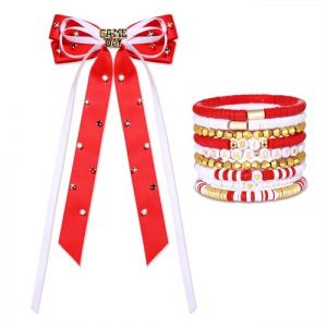 Pinces à cheveux pour femme - Accessoires pour cheveux - Rouge et bleu - Accessoires pour cheveux - Rouge et blanc 2 (Fast Media Ships From USA, neuf)