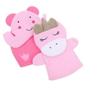 HONITANO 2 pi&egrave;ces de Exfoliants R&eacute;utilisables pour Gar&ccedil;on Fille Motif et Licorne de Toilette Doux et pour Bain et Nettoyage Corporel Trousse Toilette Adapt&eacute;e Gar&ccedil;on Fille Peau (LUWELI, neuf)