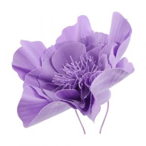 MERRYHAPY Serrage-T&ecirc;te Fascinateur Fleuri Violet &agrave; Grosse Fleur en Tissu L&eacute;ger pour Femmes &ndash; Accessoire Coiffure &Eacute;l&eacute;gant pour Mariages Bals et Tea Party &ndash; Bandeau D&eacute;coratif (Tanomi, neuf)