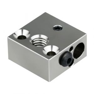 Bloc chauffant en cuivre plaqué CR-10 haute température pour extrudeuse MK8 Creality All Metal Hotend Ender 3s V2 Ender 3 Pro Ender 5 Pro CR10 S4 S5 (cuivre) (3DSolutionsHut, neuf)