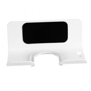 Beaupretty Support sèche-cheveux mural support de sèche-cheveux support mural pour sèche-cheveux organisateur d'accessoires pour cheveux support mural de sèche-linge aluminium blanche (KenuoL, neuf)