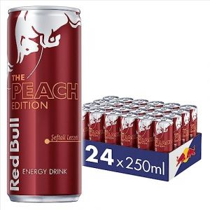 Red Bull Boisson énergisante, pêche (24 x 250 ml) (KM FACTORY HOME, neuf)