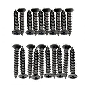 Musiclily Ultra 2,5x15mm/2,5x18mm Vis Cruciformes à Tête Fraisée Bombée en Acier Inoxydable pour Guitare Electrique Basse Cadre de Micro Humbucker, Noir (lot de 20) (Musiclily Direct France, neuf)