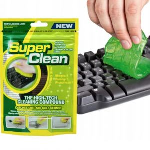 TRIXES Mastique R&eacute;utilisable pour Le Nettoyage de la Poussi&egrave;re de Votre PC, Vos Mobiles et Autres Objets d&rsquo;Usage Quotidien - Gel Nettoyant Clavier - Nettoie la Poussi&egrave;re et la Salet&eacute; (Digiflex FR, neuf)