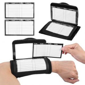 HJZHII Football Wrist Playbook avec 2 cartes en papier, bracelets de jeu de football, bracelets tactiques, entra&icirc;neur professionnel pour diff&eacute;rents sports (successful career, neuf)