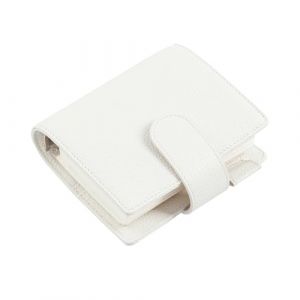 Moterm Elite Agenda de Poche &agrave; Anneaux - Organiseur A7 en Cuir V&eacute;ritable sans Grand Compartiment Arri&egrave;re (Cr&egrave;me Galet, Anneau de 25 mm) (MOTERM, neuf)