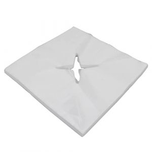 Picysa 100 Pi&egrave;ces de Housse de Support Facial, Conception de Trous, Bonne Absorption D'eau, Respirante, Housse de Support de T&ecirc;te Jetable pour Salons de beaut&eacute; &eacute;charpe &agrave; Trous Crois&eacute;s ([Blanc] (Fsaeling, neuf)