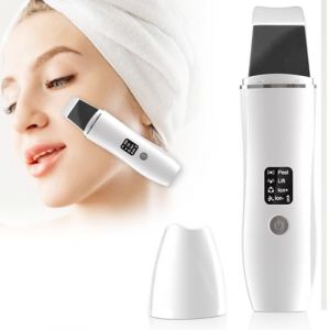 Épurateur de Peau, Nettoyeur de Peau Ultrasonique avec 4 Modes, Ultrasonique Épurateur Visage, Skin Scrubber, Appareil de Nettoyage Pore, Vibration Peeling Ultrason Massage du Visage, USB Rechargeable (CEANNA, neuf)