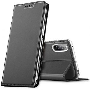 Verco Etui pour Sony Xperia 10 III, Coque Pochette Portefeuille pour Housse Sony Xperia 10 III avec Magnétique Fonction Wallet - Noir (ATS-Discounter, neuf)