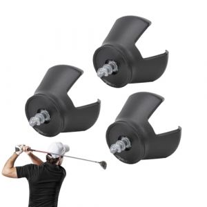 Joyzan 3 Lot de Ramasseur Balles Golf, Trois Griffes Outil pour L'extr&eacute;mit&eacute; Putter Poign&eacute;e Premium Ramasse Anti D&eacute;rapant Caddy Golfeur Driving Range Balls Dos Ventouse Balle Vis Dents Ramasser (Enraek, neuf)