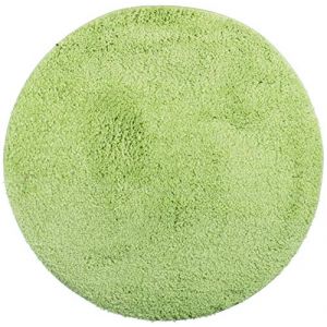 Brandsseller Tapis de Bain Ø 60 cm Tapis de Salle de Bain Paillasson de Salle de Bain Rond Chenille antidérapant Absorbant Lavable en Machine - Vert (brandsseller, neuf)