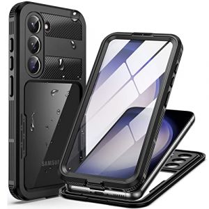 Focusor Coque pour Samsung Galaxy S23 Étanche [IP68 Imperméable] 360 Indestructible Antichoc Integral Antipoussière Waterproof Etui Protection pour Galaxy S23 5G, Noir (Focusor FR, neuf)