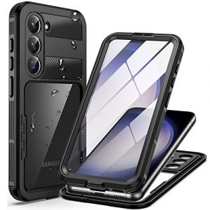 Focusor Coque Samsung Galaxy S23 Étanche [IP68 Imperméable] 360 Indestructible Antichoc Integral Antipoussière Waterproof Etui Protection pour Galaxy S23 5G, Noir (Focusor FR, neuf)