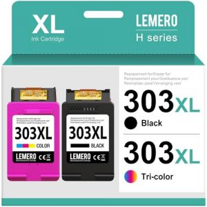 LEMERO 303XL Cartouches Multipack compatibles pour HP 303 Cartouches Multipack pour HP Envy Photo 7120 7130 7132 7820 7830 7832 6220 6230 6232(Noir/Couleur,2-Pack) (Vision Lab Office, neuf)