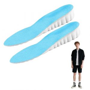 EUYKQNOI semelle grandissante homme Semelles Chaussures Augmenter Talon Ascenseur la Semelle Int&eacute;rieure Confort &Eacute;lastique Invisibles Homme Femme Amortissante 2,5cm(41-42) (QSDMY, neuf)