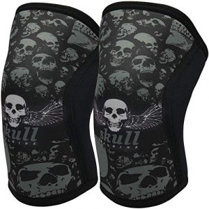 Jupiter Genouill&egrave;res (1 paire), genouill&egrave;res de compression 7mm pour squats, halt&eacute;rophilie, halt&eacute;rophilie, Cross Training pour hommes et femmes (Jupiter sports, neuf)