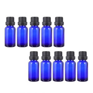 FRCOLOR 12 Pièces bouteille vide d'huile essentielle bleue Distributeur boire flacon de voyage bouteille voyage bouteilles d'échantillons de parfum sous- bouteilles en verre Blue (Laners, neuf)