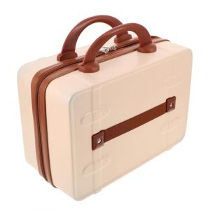 NULYLU Malette de Voyage Vintage pour Organisateur Cosmétique Élégant Compartiments pour Beauté et Accessoires Rangement Pratique et Compact (Kopouy, neuf)