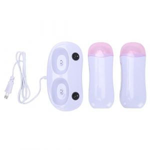 YUYTE Chauffe-cire &agrave; Double Rouleau, Chauffe-cire Portable &agrave; Double Cartouche Haute Puissance pour L'&eacute;pilation, Machine &agrave; &eacute;piler Professionnelle pour Salon et Usage Domestique (Lyanzhi, neuf)