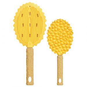 Soft Pet Grooming Brush, Easy to Use Cat Deshedding Brush, Unique Durian Shape Cat Brush with a Distinctive Durian Shape 8.66 X 3.54 for Effective Hair Removal (1 Piece) (xiayuso, neuf)
