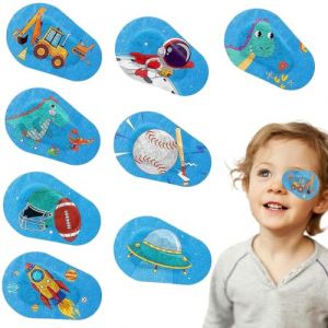 XENQITO 8 Pièces Cache Oeil Enfant, Cache Oeil pour Lunettes, Eyepatch Réutilisable en Dessin Animé, Patchs Colorés, pour Enfants Filles Garçons Yeux Paresseux et Blocage de la Lumière (8 Styles) (WANG JINGNAN STORE, neuf)