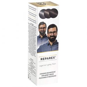 REPAREX Against Grey Beard & Moustache - Traitement naturel pour barbe grise - Mieux que la teinture pour barbe - Plus de coloration pour barbe grise - 125 ml (BOOS LABS, neuf)