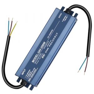 alimentation 24v 10.4A, Transformateur 220V 24V 250W, led driver 24v &eacute;tanche IP67, Transfo AC &agrave; DC, convertisseur 220v 24v, pour CCTV MR16 G4 MR11 GU5.3 Ampoule et Bande Lumineuse LED, Non Dimmable (CYHQ-EU, neuf)