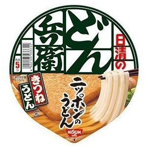Nissin Donbei Kitsune Udon, Instant Japanese Udon Noodle with Fried Tofu, Strong Taste, 3.4oz X 6 bowls (For 6 Servings)[japan Import] by N/A [Foods] by Nissin (GJG AUDIO, neuf)
