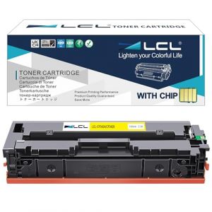 LCL CF542X Jaune Cartouche de Toner Compatible pour HP 203A 203X CF542A CF542X Compatible avec HP Color Laserjet Pro M254dw M254dn M254nw MFP M281fdw M281fdn M281cdw M280nw (1-Pack) (Great Office, neuf)