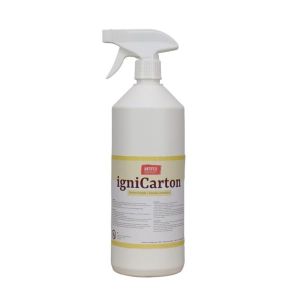 Spray Ignifuge Anti Feu Carton - Attestation M1 Fournie - Prêt à l'emploi, à pulvériser - 1L = 4,5m2 de carton ignifugé - Fabrication Française. (AntiFeu Discount, neuf)