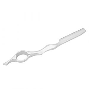 Rasoir de Coupe de Cheveux, Rasoir de Coiffure Professionnel, Couteau de Coupe de Cheveux, Rasoir Amincissant, Peigne de Rasoir, Texturant les Cheveux, Rasoir de Coupe (SILVER) (Dushiw, neuf)