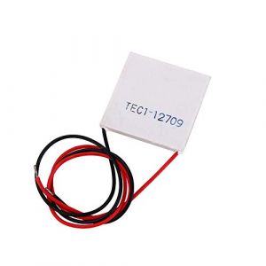 Dissipateur thermique Thermolectric Cooler Cooling Peltier Plate Module, 12V TEC1-12709 100W Cooler Peltier Plate Semiconductor Refrigeration Tablets, 40mm x 40mm (Tenitha, neuf)