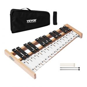 VEVOR Glockenspiel 27 Notes, Instrument de Percussion Professionnel, avec Touches en M&eacute;tal, 4 Maillets, Sac de Transport, Kit d'Instruments de Musique, pour D&eacute;butants, Adultes, Interpr&eacute;tation Morceaux (VEVOR Direct Store FR, neuf)