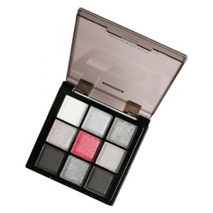 Black Smokey Eyeshadow, Palette de fards à paupières Dark | Palettes d'à paupières de couleur gris argenté chatoyant - Mélanges 9 couleurs, hauts pigmentés, pour la mascarade de minuit (prosar, neuf)