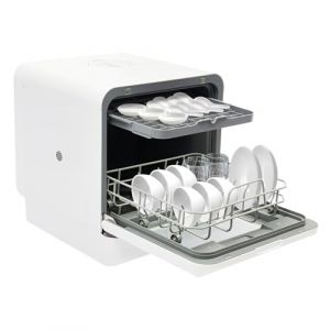 Lave-vaisselle de table, lave-vaisselle compact portable, mini lave-vaisselle, capacit&eacute; pour 4-6 couverts, pour appartements, dortoirs, camping (UpDoomlo, neuf)