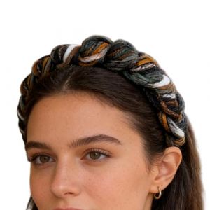 Bandeaux avec dents pour femmes | Peigne tendance antid&eacute;rapant pour cheveux, large bandeau envelopp&eacute; de fil pour femmes &ndash; pour adolescentes, maquillage, quotidien, maison, voyage, &eacute;v&eacute;nement, navette (StarTeck, neuf)