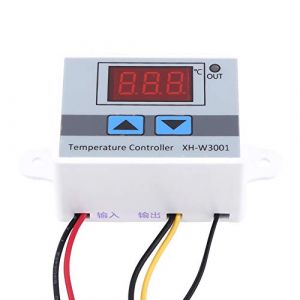 thermostat congelateur Qiilu thermostat+cave+&agrave;+vin Commutateur de Contr&ocirc;leur de Temp&eacute;rature de Contr&ocirc;le de Thermostat Num&eacute;rique AC220V Haute Pr&eacute;cision avec Thermostat &agrave; Sonde Thermostat Wlan pour Sen (Moonyeu, neuf)