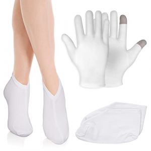 Sibba 1 paire de gants hydratants avec chaussettes écran tactile gants hydratants pour la nuit la guérison l'eczéma la lotion de sommeil les mains le spa les chaussettes la réparation des peaux (Taoochun, neuf)