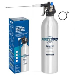 FIRSTINFO A1638 | Pulvérisateur Rechargeable en Aluminium Épais 620 ml | Pression Max 140 psi | Aérosol Réutilisable à Air Comprimé avec Brume Large | Léger et Breveté (FIRSTINFO TOOLS, neuf)