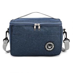 TUXUNQING Sac isotherme 7.5L, Ac isotherme sac de pique-nique, Sac isotherme repas adulte, Sac isotherme repas bureau, Sac isotherme pliable, Sac isolant réglable (Bleu/7.5L/26 * 16 * 18cm) (tuxunqing, neuf)
