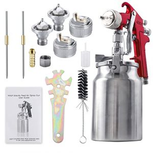 CarBole Siphon Pistolet à Peinture avec Buse de 1,3/1,8/2mm et Tasses de Peinture de 1000 CC,Pulvérisateurs pour Camions, Meubles, Clôtures et Voiture (CarBole, neuf)