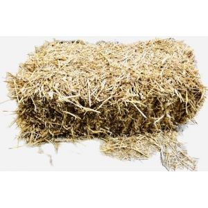 Paille de blé 100% Naturelle – Litière Animale – pour Lapins, volailles, Chevaux, chèvres – Ballot Environ 8 kg (MGI_FRANCE, neuf)