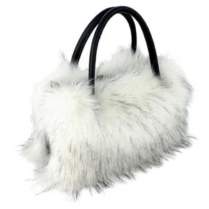 Sac en Peluche Carr&eacute; pour Femmes Sac &agrave; Main en Fausse Fourrure Sac Fourre-Tout Grande Capacit&eacute; Sac &agrave; Bandouli&egrave;re en Fourrure &Eacute;l&eacute;gant Sacs &Agrave; Main Shopper Sac de Soir&eacute;e en Fausse Fourrure Femmes (iShang Direct, neuf)