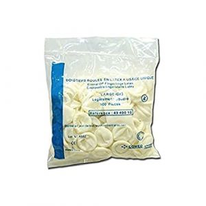 COMED Latex doigt Berceaux, grand (lot de 1000) (BIOSAMPLE, neuf)