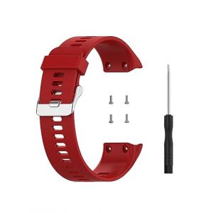 Waekethy Bracelet pour Garmin Forerunner 35/Approach S10, Soft Silicone Bracelet Montre Sport Smartwatch Strap Compatible avec Garmin Forerunner 35/Approach S10 (rouge) (Waekethy-EU, neuf)