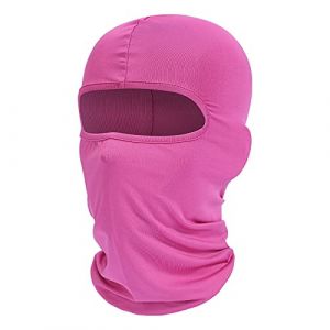 fuinloth Cagoule Masque de ski, protection UV, écharpe pour la moto, écharpe de cou d'été, hommes et femmes Rose (Fuinloth EU, neuf)