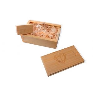 CLÉ USB 128 Go Bois et Cristal - USB 3.0 Premium - Pendrive Mariage - USB Personnalisée - Photographe - Vidéaste - Mémoire Professionnelle - clé USB Stockage - Pen Drive Communion - USB Cadeau (ZELEKTA, neuf)