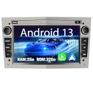 AWESAFE Autoradio Android 13 [2Go+32Go] Gris pour Opel Corsa, Vivaro, Antara, Vectra, Signum, Combo, Zafira, Astra, Meriva &ndash; &Eacute;cran Tactile 7" HD, CarPlay, Android Auto, GPS, WiFi, Bluetooth, RDS (ADAMOSALVATORE, neuf)